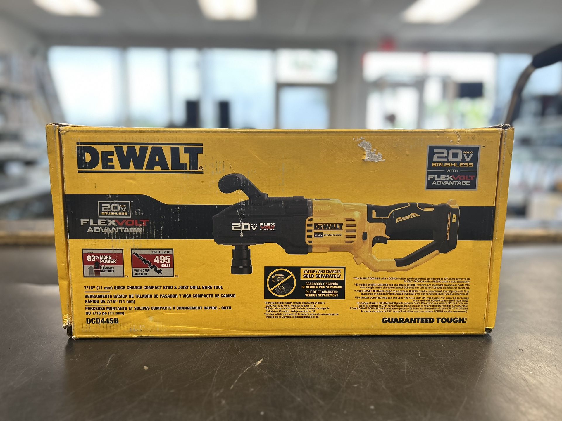 DEWALT 20V Max Cordless Brushless 7/16 in. Quick Change Stud and Joist Drill