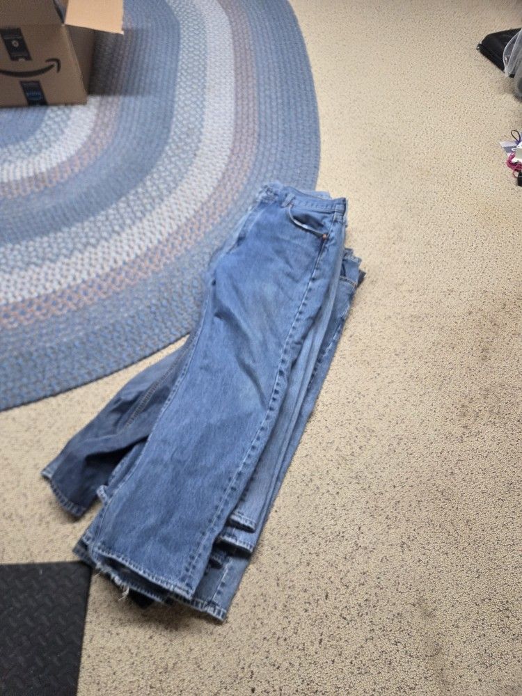 8 Pair Jeans 32x30 33x30 34x30 Small Holes, (S. Hill)