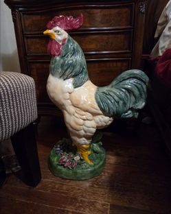 Ceramic Rooster 25" tall