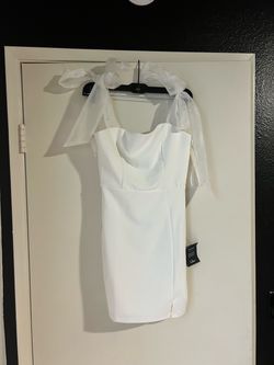 Lulus Dress with Shear Pearl Sleeves