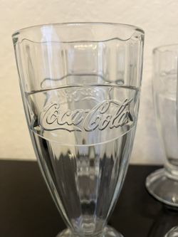 Vintage Coca-Cola Footed Glasses Set of 4