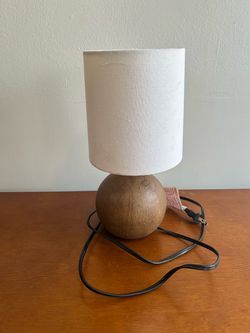 Small Table Lamp with Coconut Shape Base
