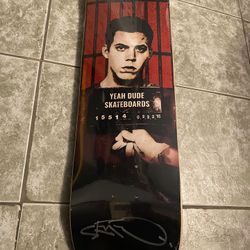 STEVE-O AUTOGRAPHED SKATEBOARD BRAND NEW
