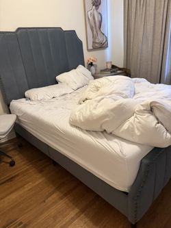 Queen Bed Frame velvet