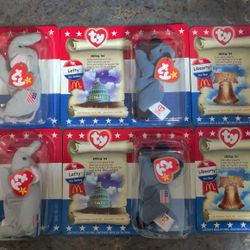 Ty Beanie Baby Liberty Set Of 2