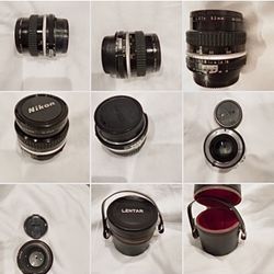 Nikon 50mm  f/1.8 Nikkor AI Manual Focus Lens (52) With Caps and Case