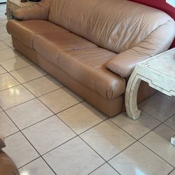 Leather Sofa Set