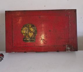 Vintage Erector Set Metal Tin Box