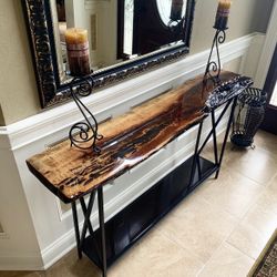 Live Edge Resin Table