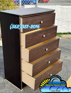 Espresso five drawer dresser new chest cajonera Comoda compressed mueble Nuevo