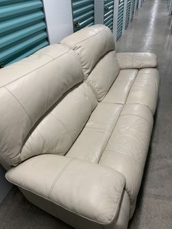 White Leather Couch