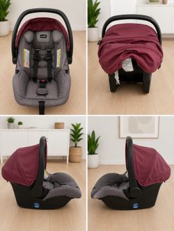 Infant car seat with base