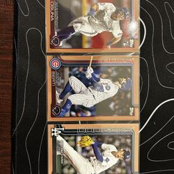 2025 Topps Update Gold /2025 Lot – Roki Sasaki Rookie Debut + 8 Others