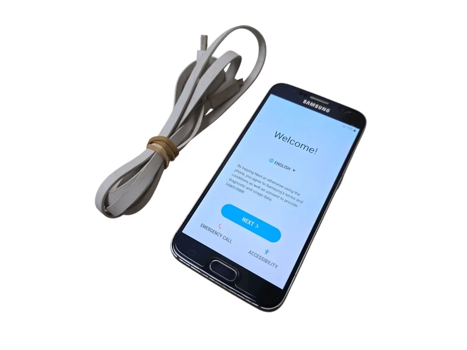 Samsung Galaxy S6 SM-G920V Black 32GB Verizon – Reset, Grade A, Good Battery