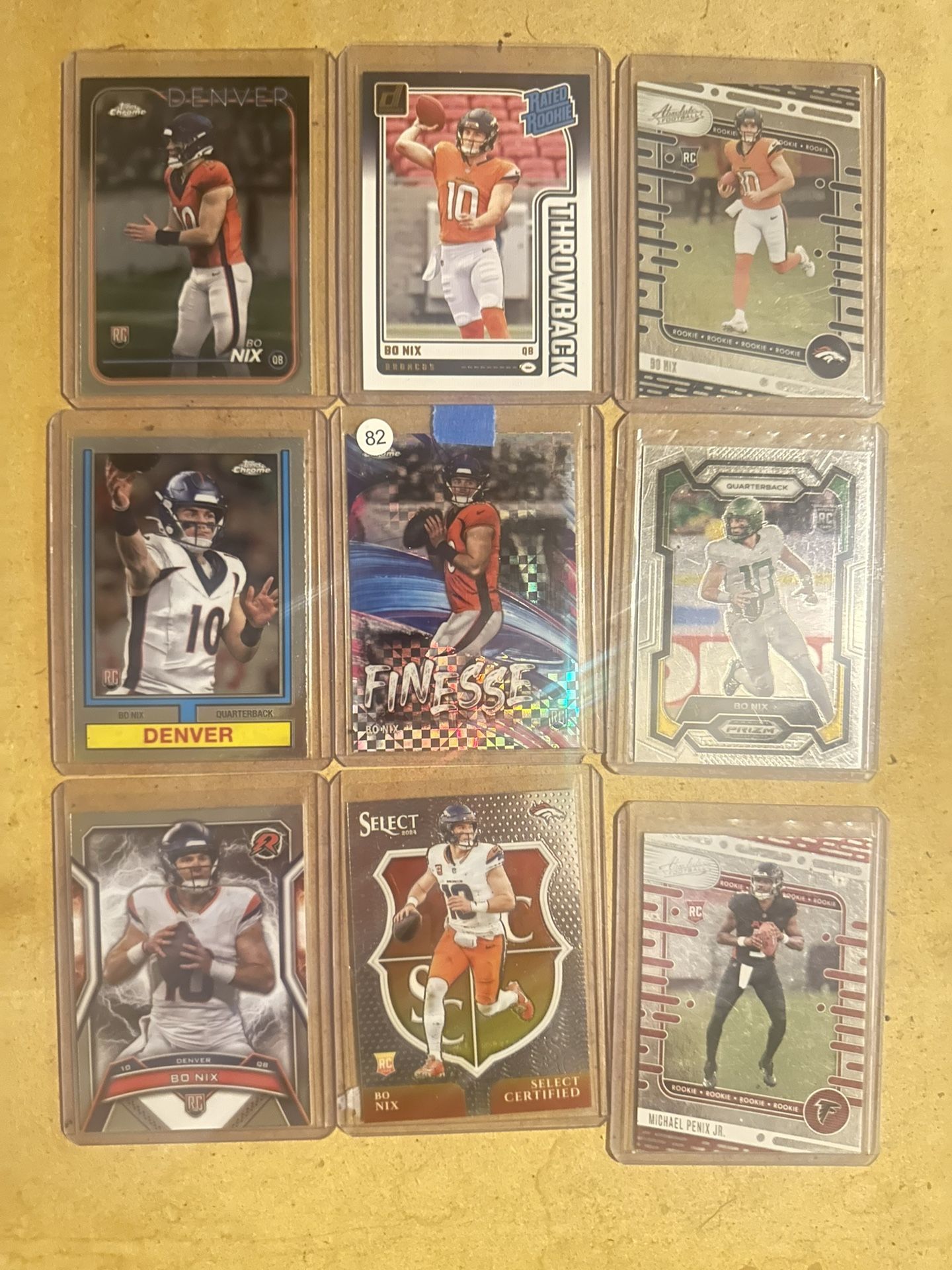 Bo Nix RC Lot + Penix (9 Total)