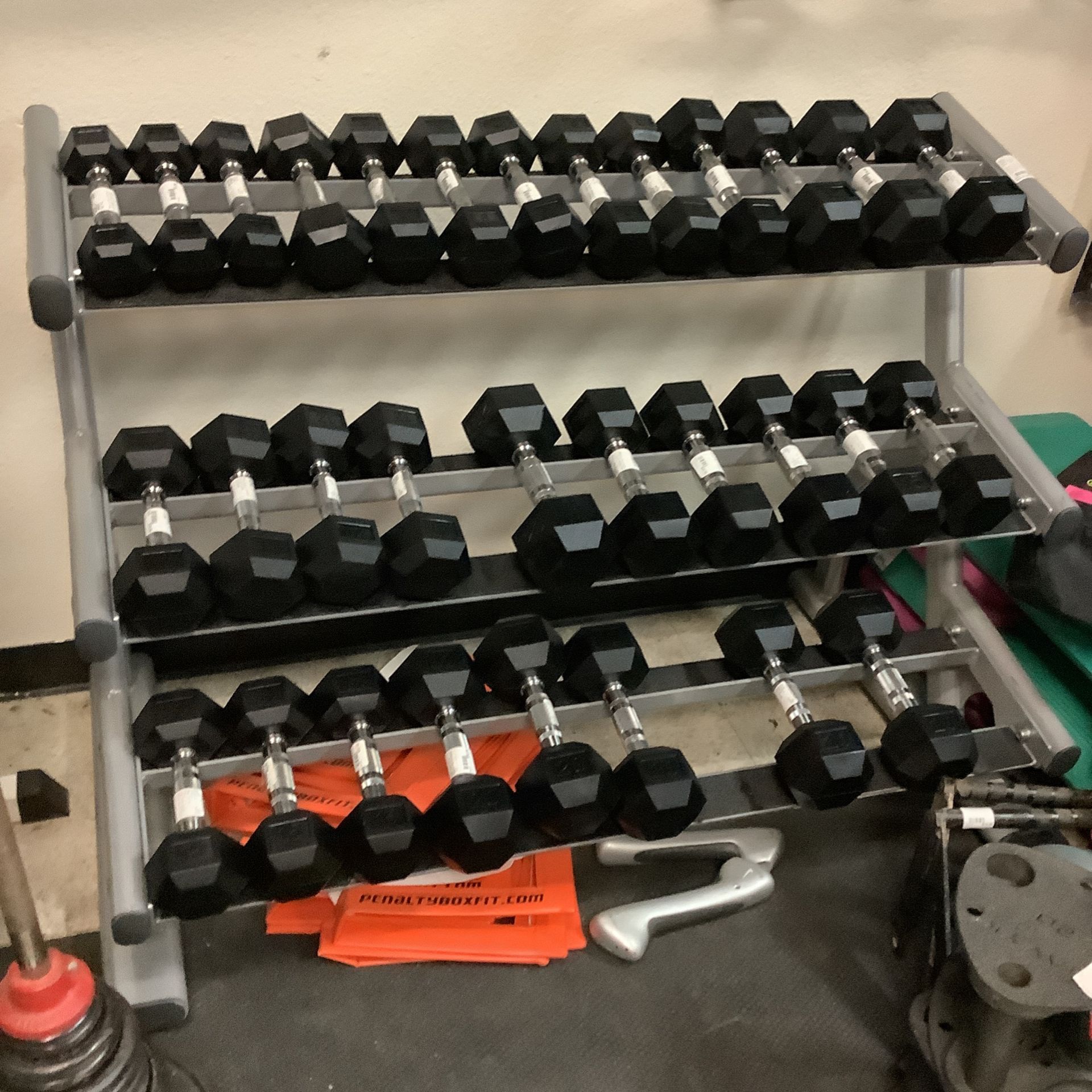New Rubber Hex Dumbbells 1.50 Per Pound for Sale in Phoenix, AZ OfferUp
