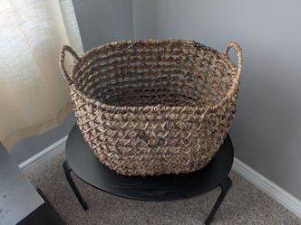 Large Woven Seagrass Storage Basket