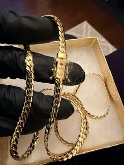 Miami Cuban link chain necklace-14K Gold Filled
