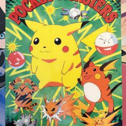 Pokemon Pocket Monster Tomy Pikachu Jumbo Carddass Art Board Japanese