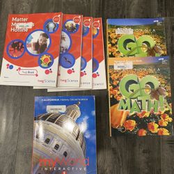 5th Grade Curriculum Twig Science, Go Math, My World $40