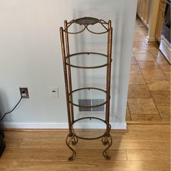 Hollywood Regency 3 Tier Etagere Stand