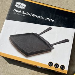 Ooni Dual Sided, Grill Plate Cast-Iron For Pizza Oven 