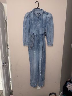 Express, Jean Jumpsuit, Denim, Size Small