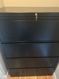 Beautiful large file cabinet with keys $50