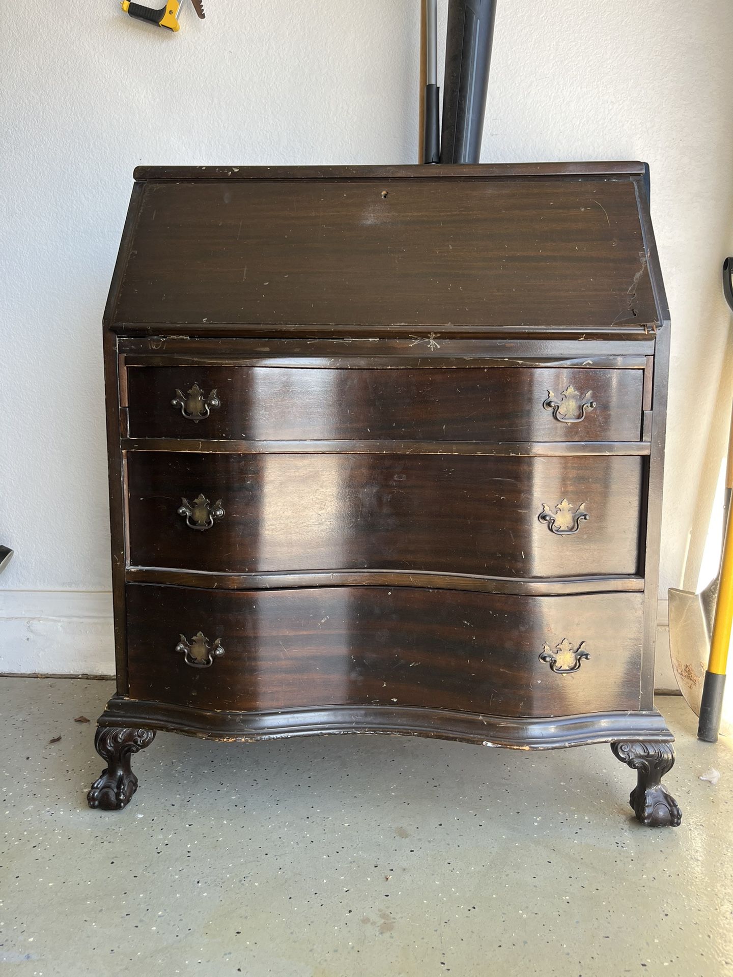 Rehab Ready Antique Drop Secretary Desk