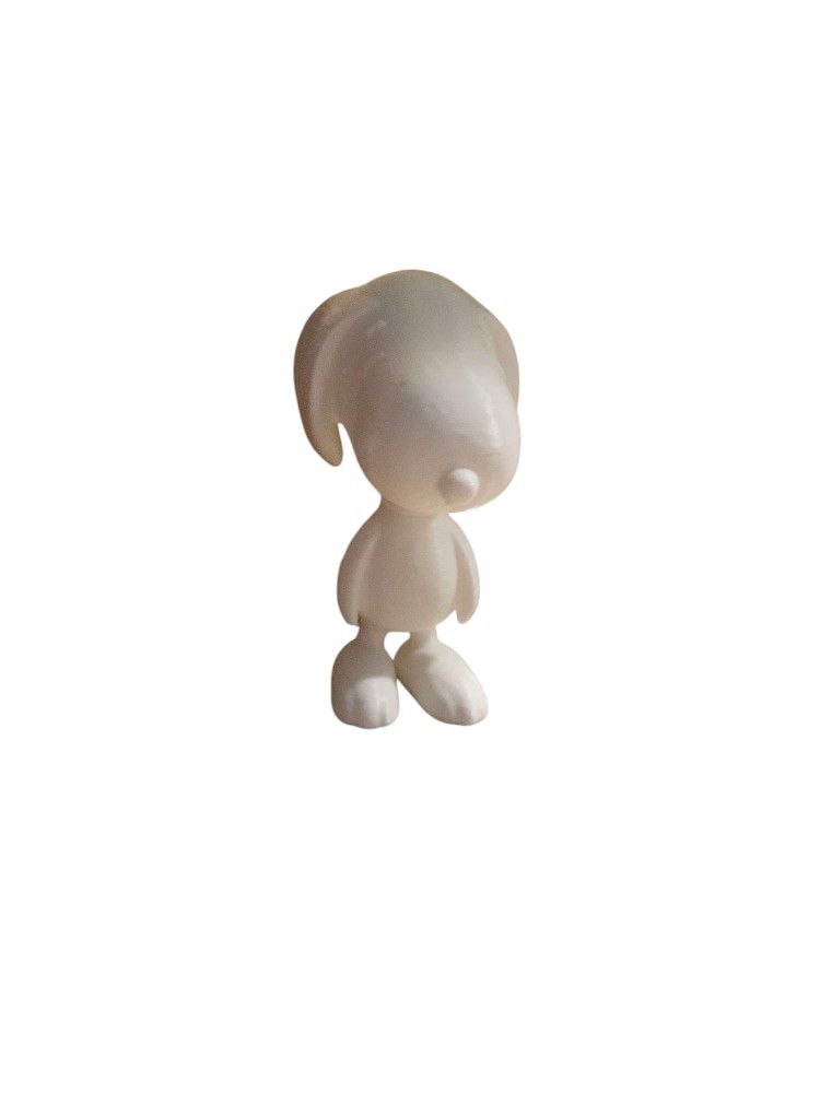 3D Printed Snoopy Figurine – 3” Mini Collectible – Paintable or Display