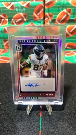 A.T. Perry Autographed broncos card