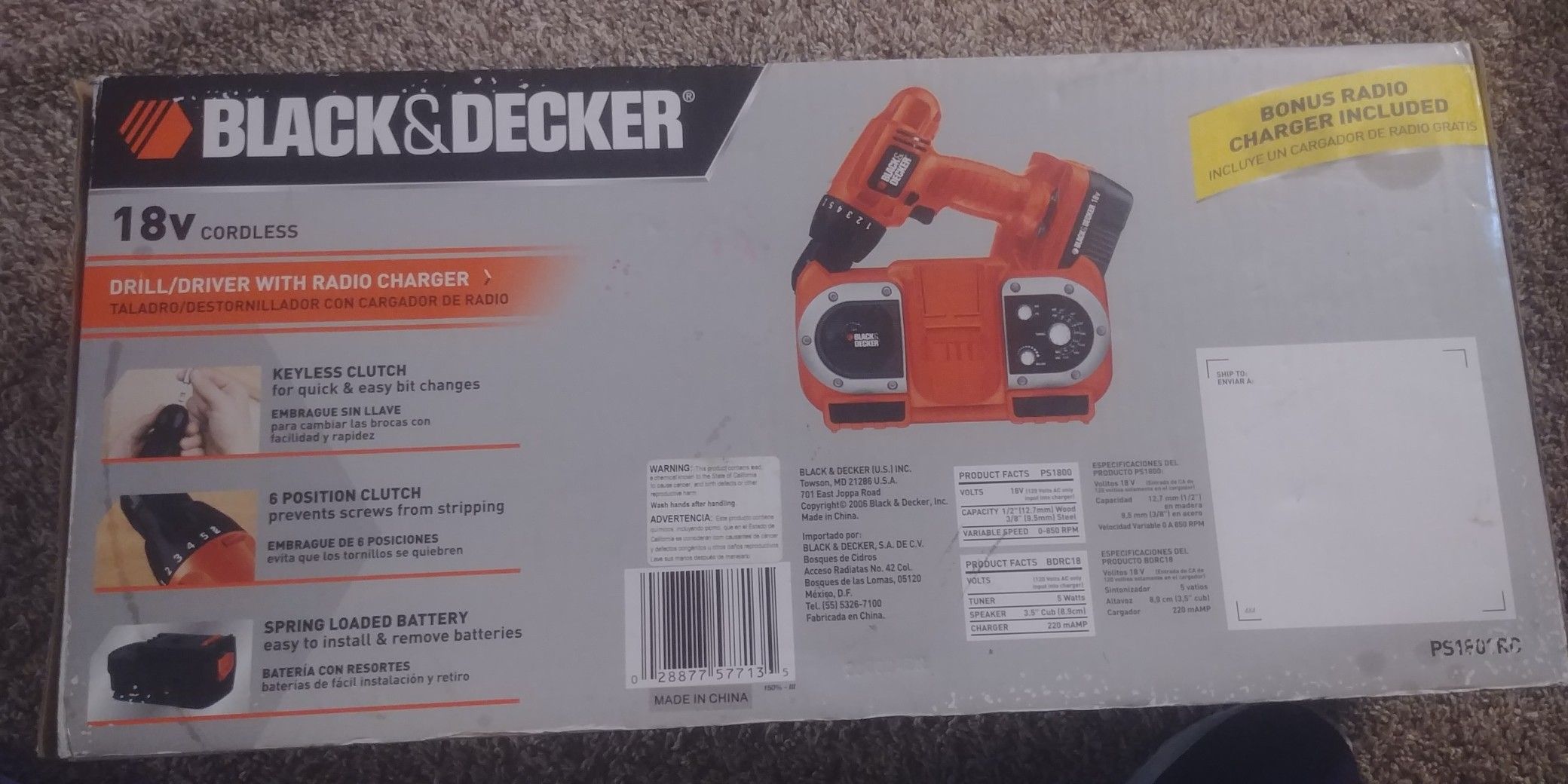 Drill driver whth radio