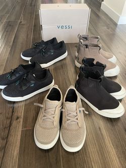 Vessi Waterproof Shoes -Sizes: Child 13, Junior 1 (x2)-SOLD, Junior 2 (x2)-SOLD