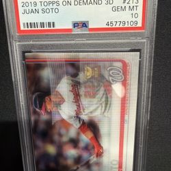 Juan Soto 2019 Topps On Demand 3D Rookie Cup #213 PSA 10 GEM MT