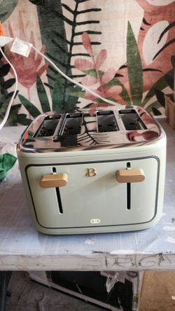 Beautiful 4 Slice Toaster, Sage Green