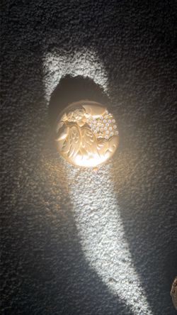 Gold Angel Rhinestone Compact