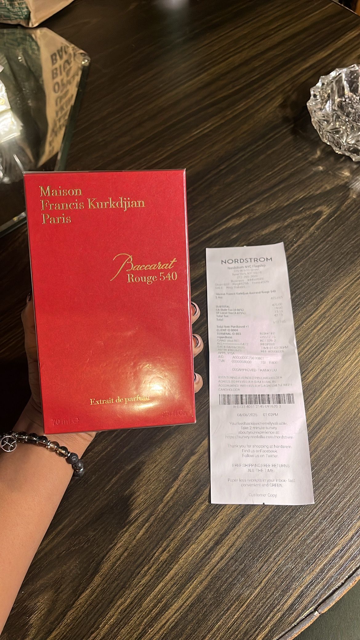 Baccarat Rouge 540 Eau de Parfum Spray 1.7 oz - Comes with receipt