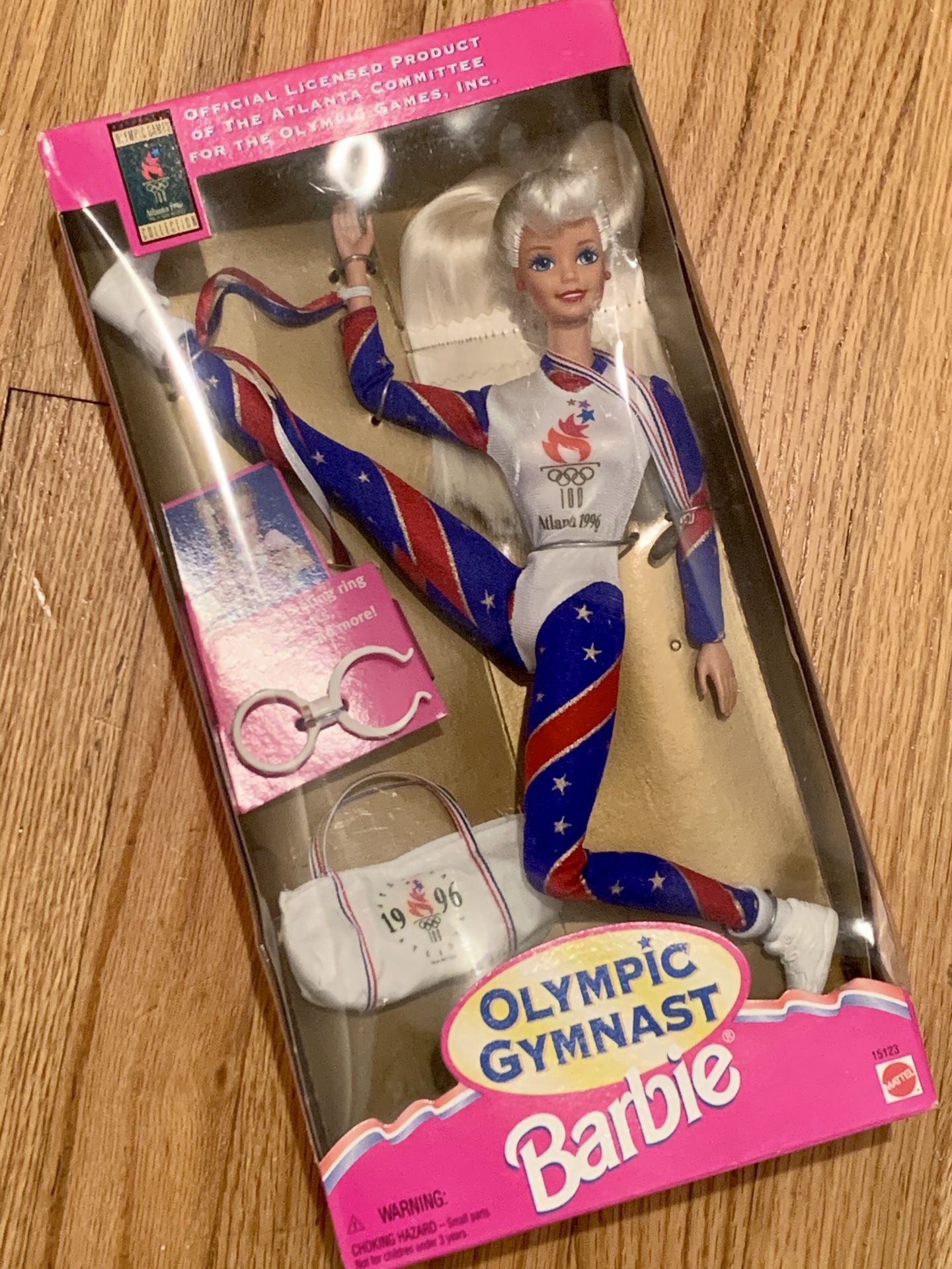 OLYMPIC GYMNAST BARBIE DOLL VINTAGE 1996 STILL NEW IN BOX