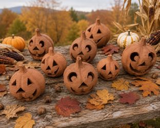 Terracotta small Jack o Lanterns pumpkin