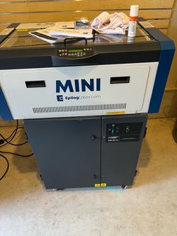 Title: Epilog Mini 24 30-Watt CO2 Laser & BOFA Fume Extractor Setup