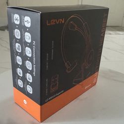 Brand new LEVN Bluetooth 5.0 Wireless Headset with Microphone (AI Noise Cancelling), 35Hrs Bluetooth Headphones with USB Dongle for PC, Suitable for R
