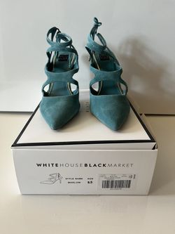 White House Black Market Marlow Mineral Strapped Heels