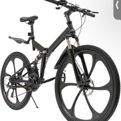 20 Inch Folding Bike / 26 Inch Folding Mountain Bike for Men and Women, City Bike Bicycle for Boys a