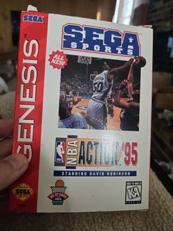 1995 Sega Genesis nba action 95 video game