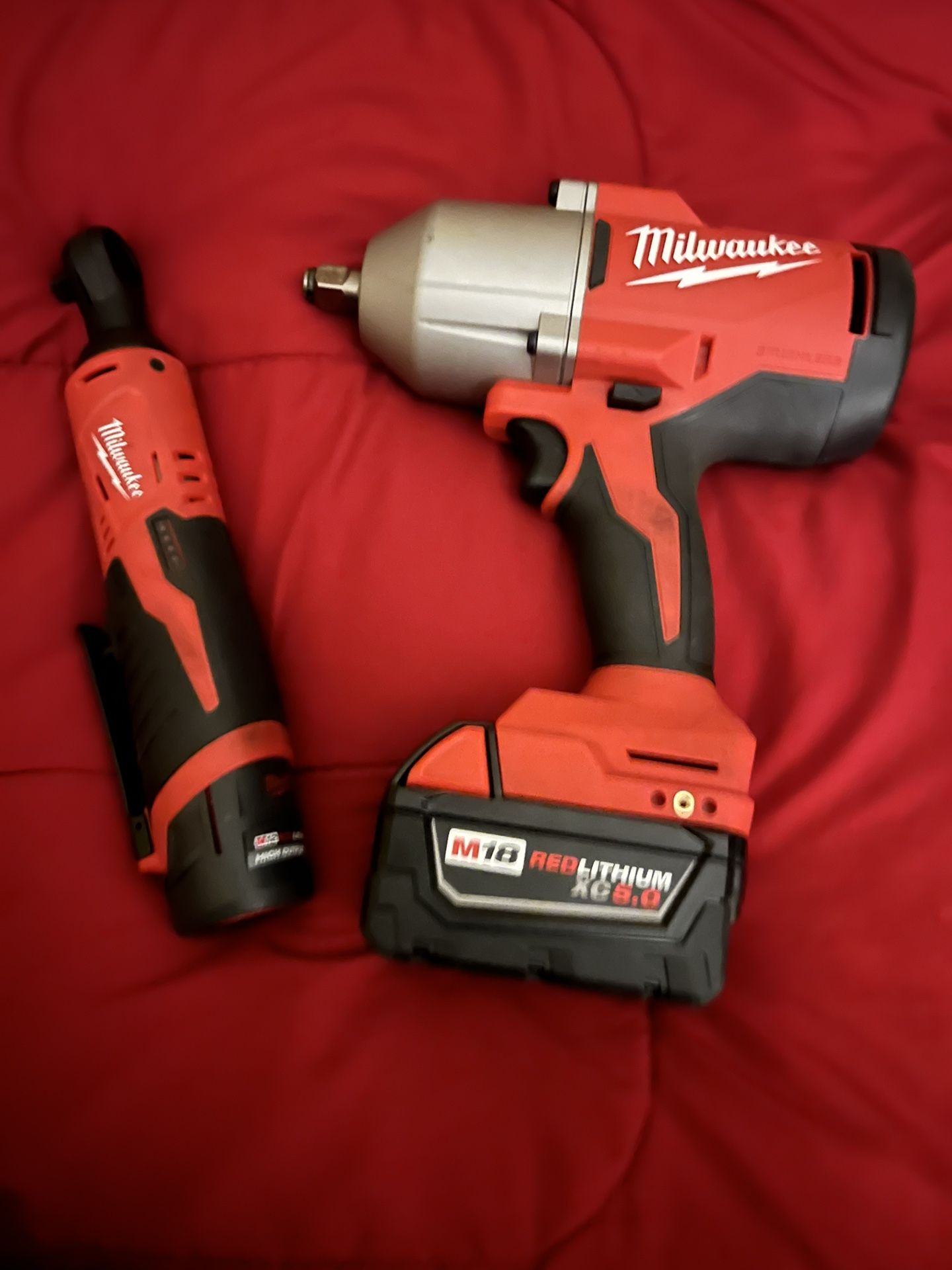 Milwaukee 1/2 M18 Impact & M12 3/8 Ratchet 