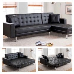 Sectional Sofa Sleeper With Chase New In Box