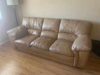 Leather sofa $60