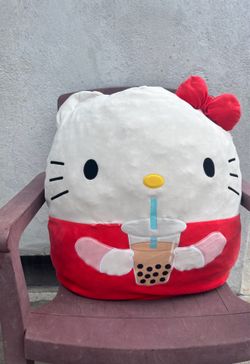 Hello Kitty, squishmallows  with Boba 20 inch