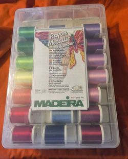 Madeira embroidery mixed threads, all brand new 42 count.