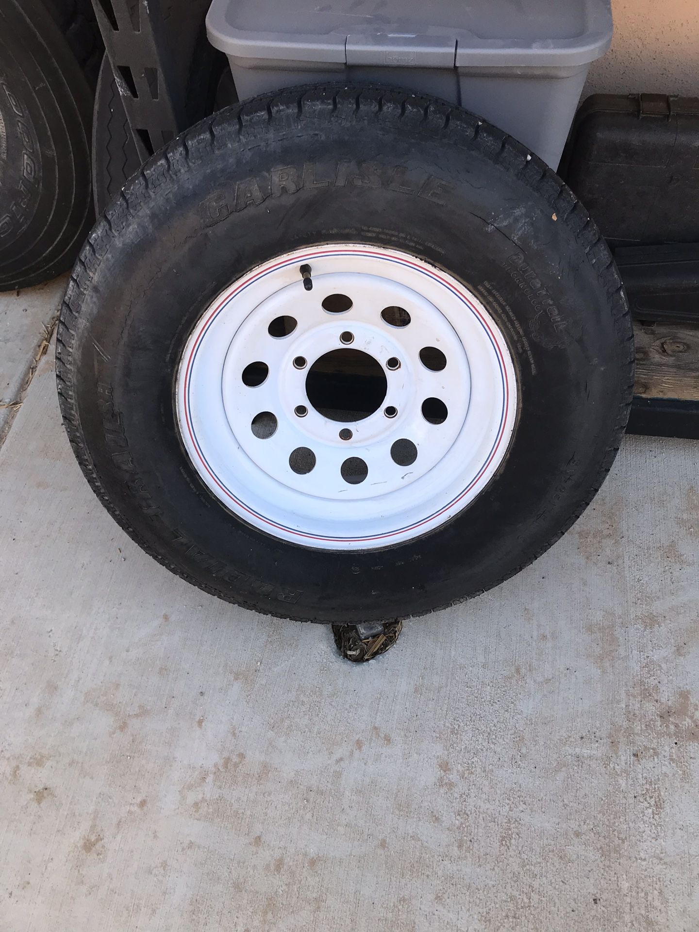 6lug trailer tire and rim